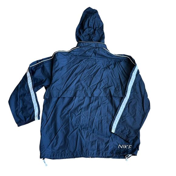 Nike y2k Vintage Windbreaker NavyBlue Mens XL ZipUp - Picture 5 of 5